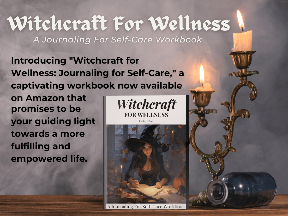 Book cover of 'Witchcraft for Wellness: Journaling for Self-Care.' A mystical workbook for self-reflection and self-care, perfect for witches and seekers alike.